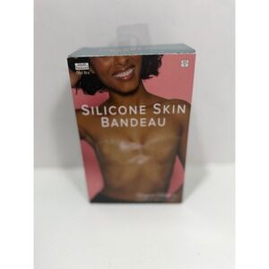 Fashion Forms Silicone Skin Bandeau Translucent Reusable Adhesive Bra Size M